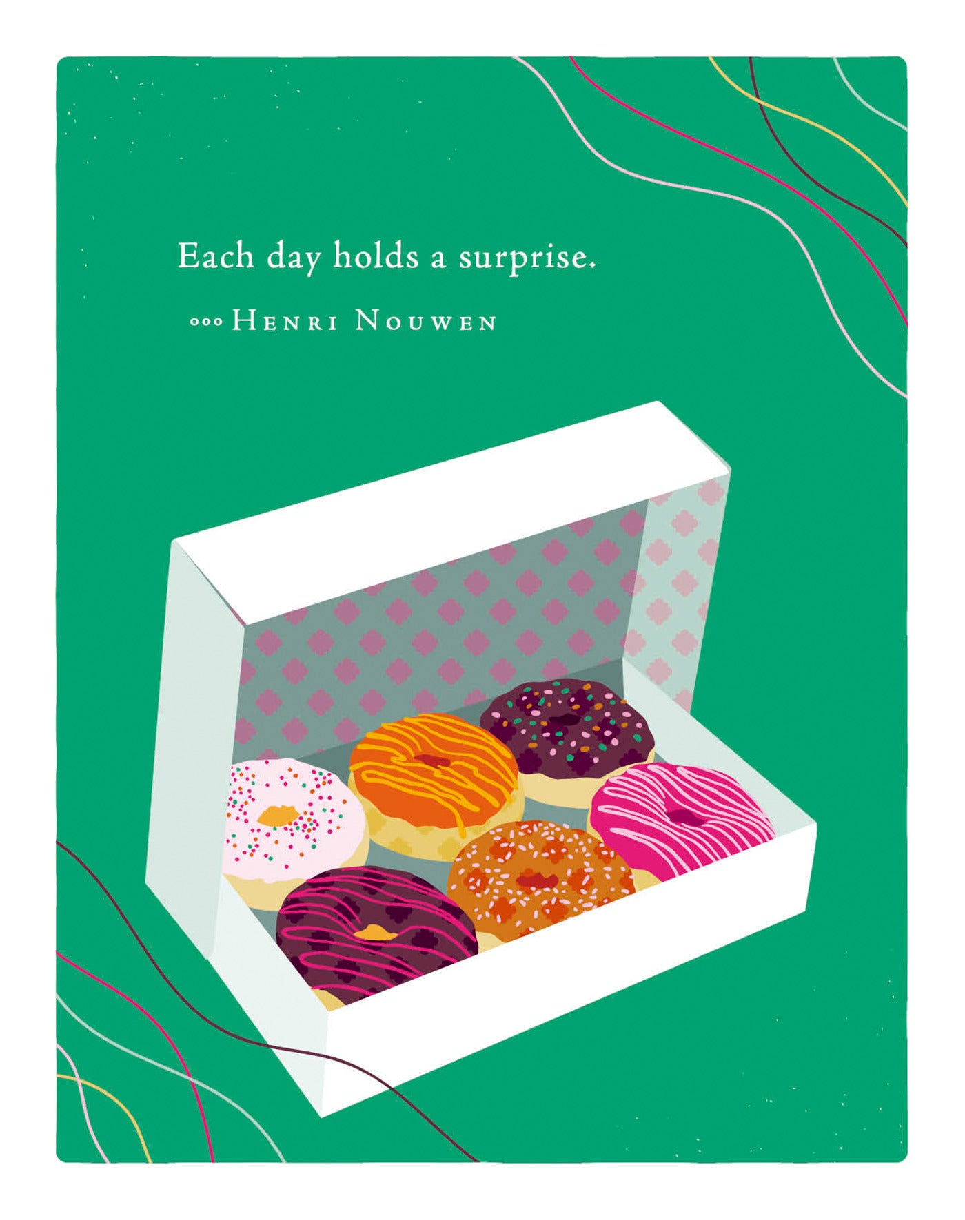 Positively Green Greeting Cards: Birthday - Each day holds a surprise (Pack of 6)