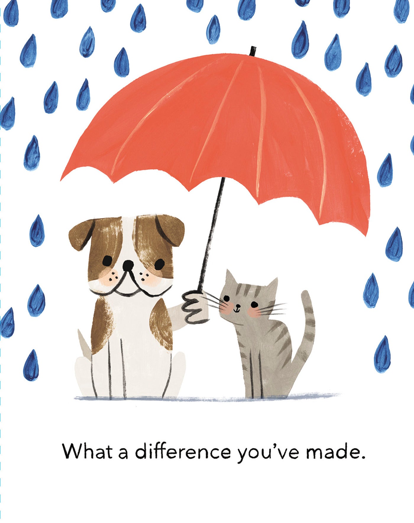 Love Muchly Greeting Cards: Thank You - What a difference you've made (Pack of 6)