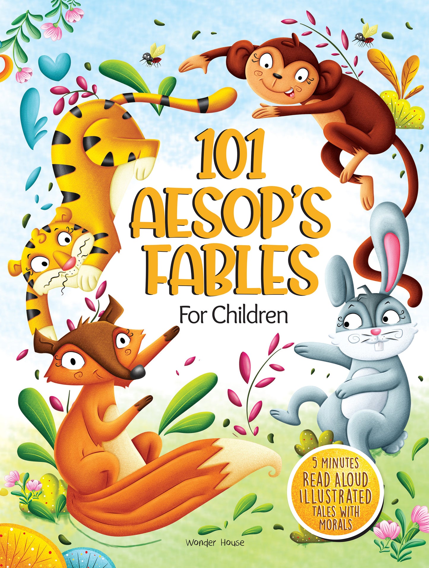 101 Aesop's Fables For Children - 5 Minutes Read Aloud Illustrated Tales With Morals