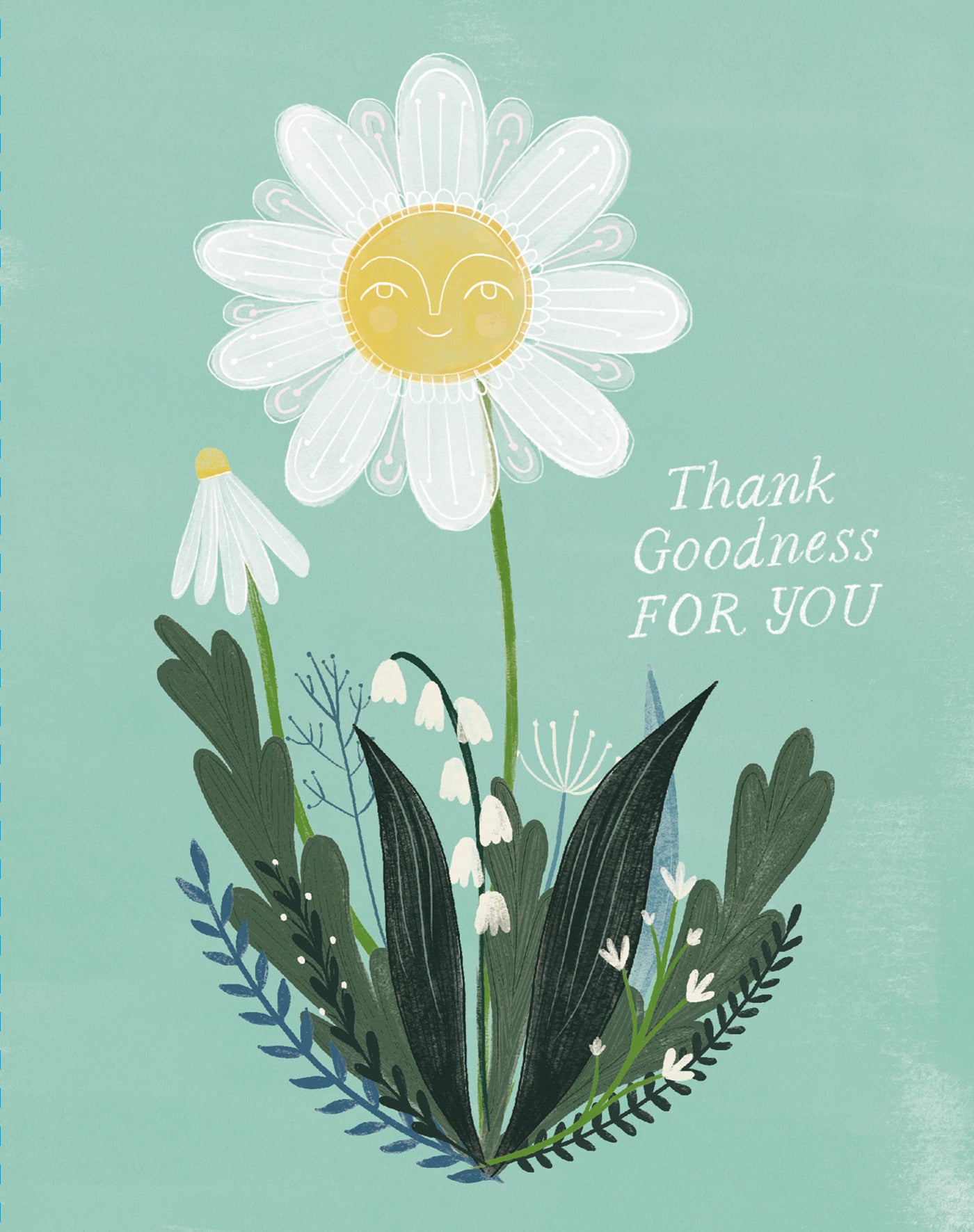 Love Muchly Greeting Cards: Thank You - Thank Goodness for you (Pack of 6)