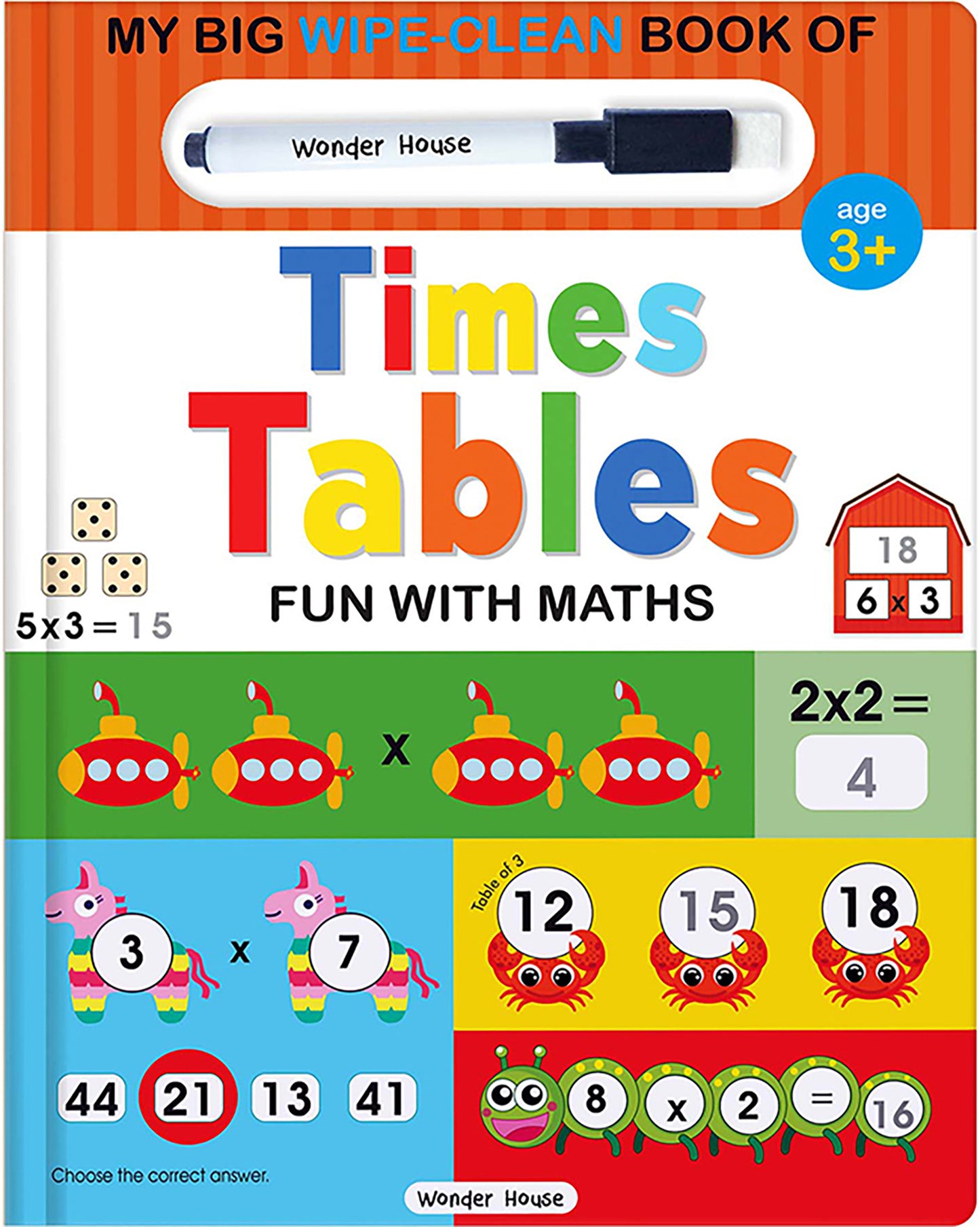My Big Wipe And Clean Book of Times Tables for Kids : Fun With Maths