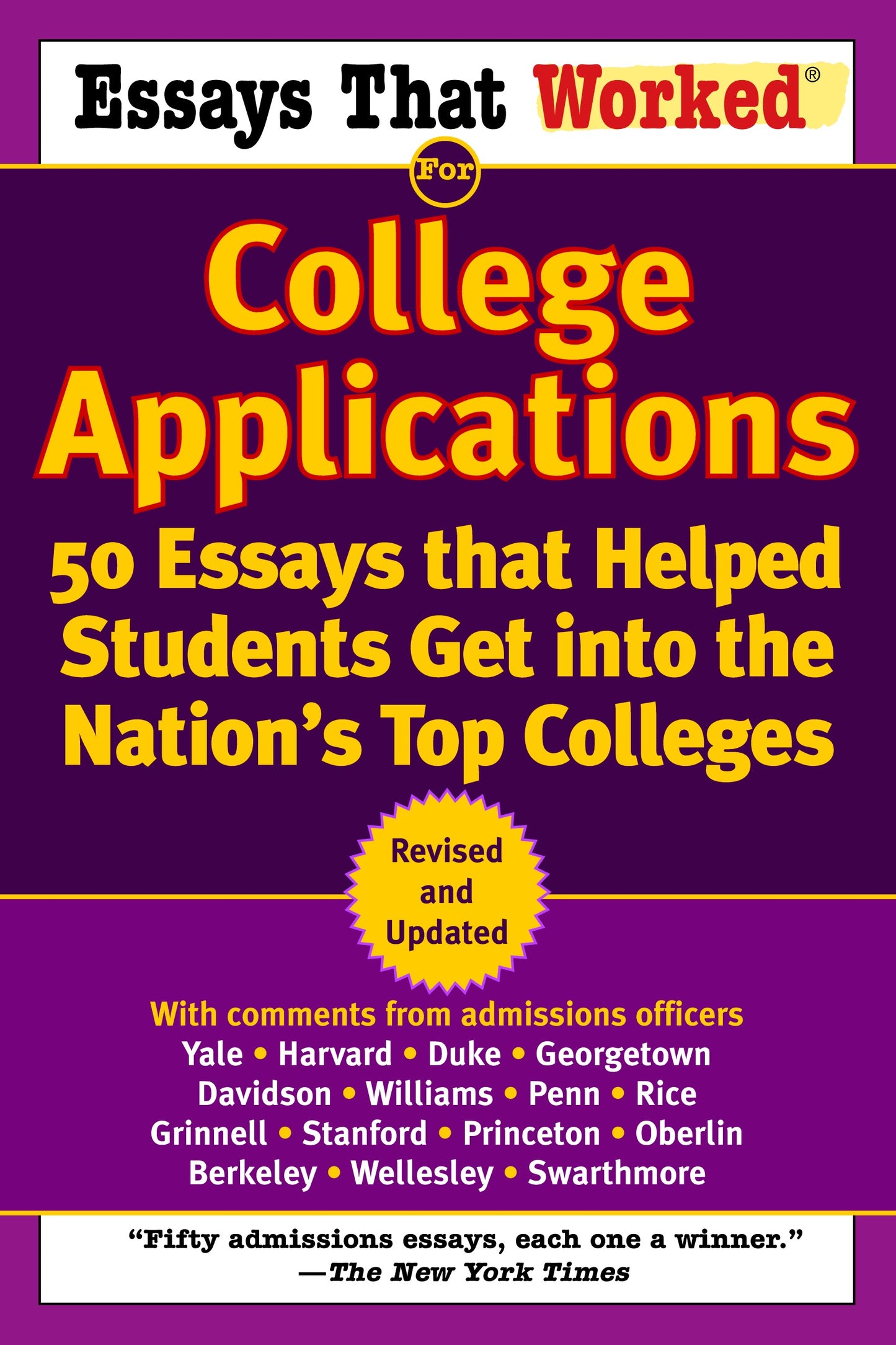 Essays that Worked for College Applications