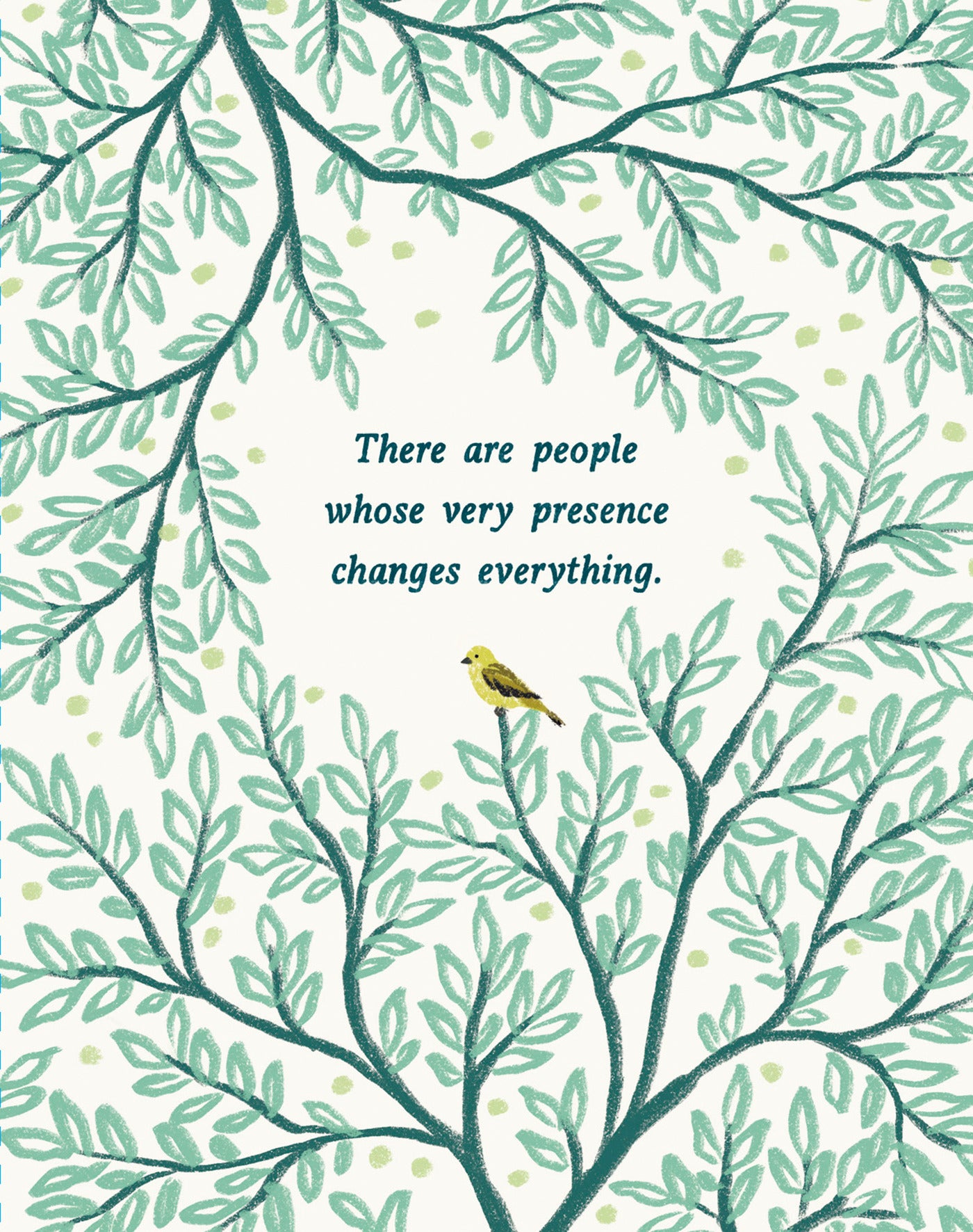 Love Muchly Greeting Cards: Sympathy - There are people whose very presence (Pack of 6)