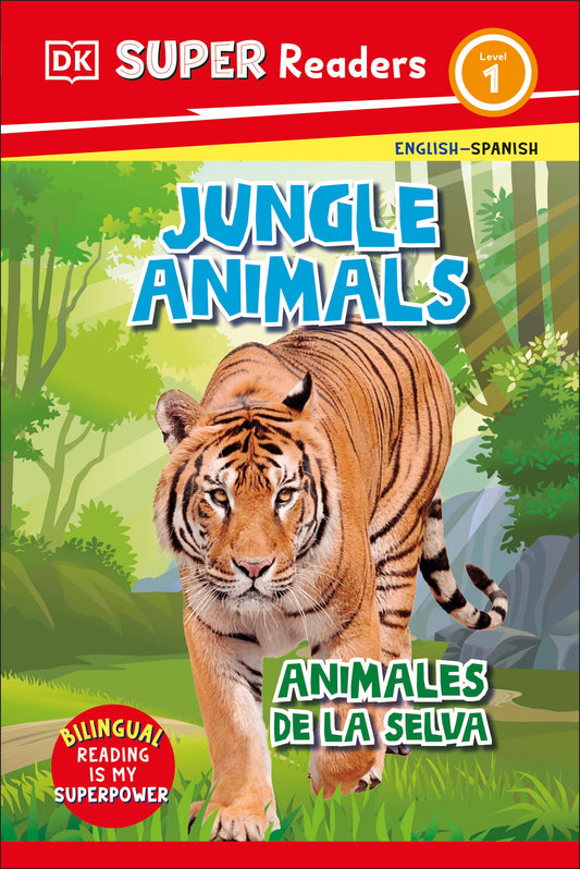 DK Super Readers Level 1 English-Spanish Bilingual Jungle Animals - Animales de la selva