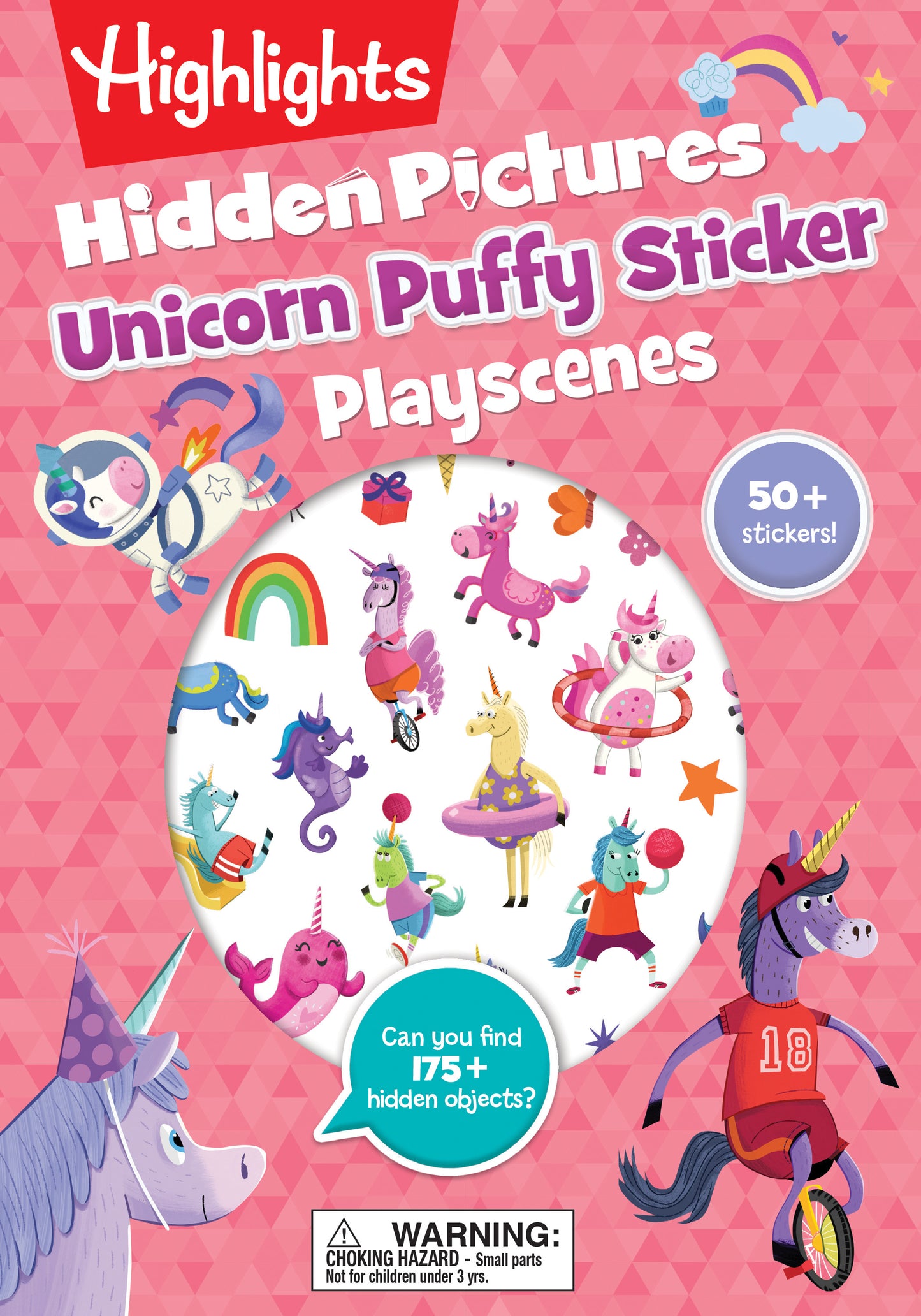 Unicorn Hidden Pictures Puffy Sticker Playscenes