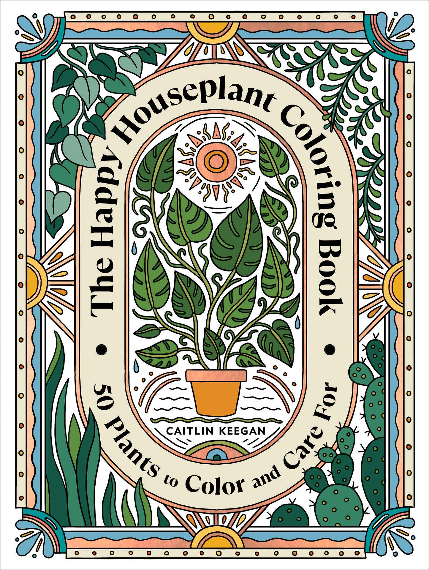 HAPPY HOUSEPLANT COLORING BK