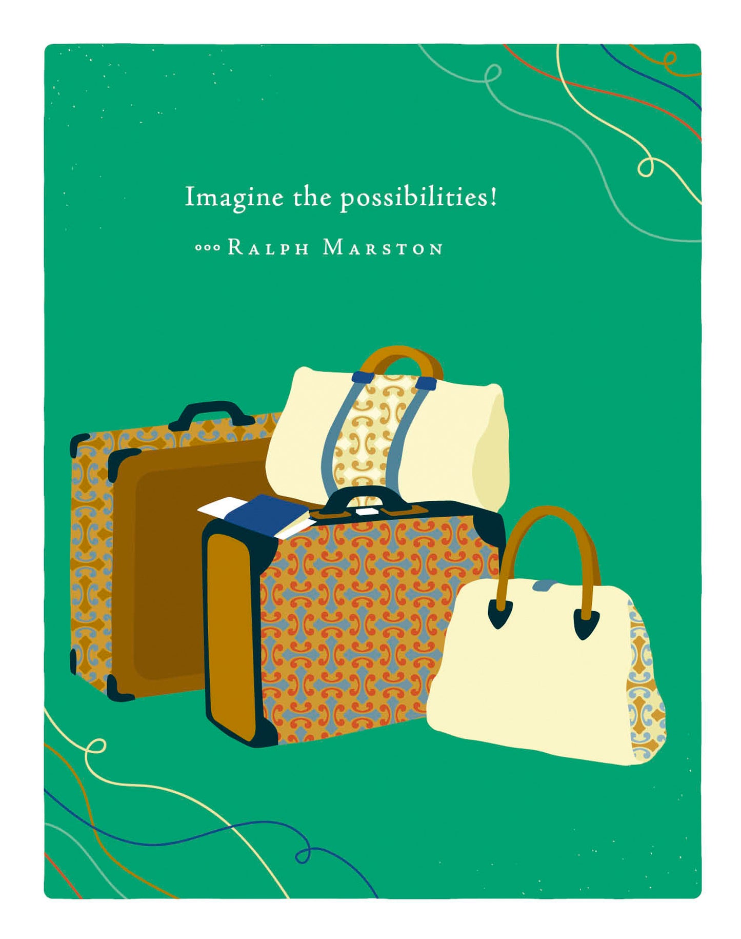 Positively Green Greeting Cards: Retirement - Imagine the possibilities (Pack of 6)