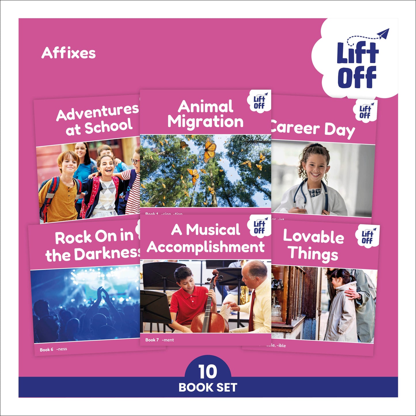 Phonic Books Lift Off Readers Affixes