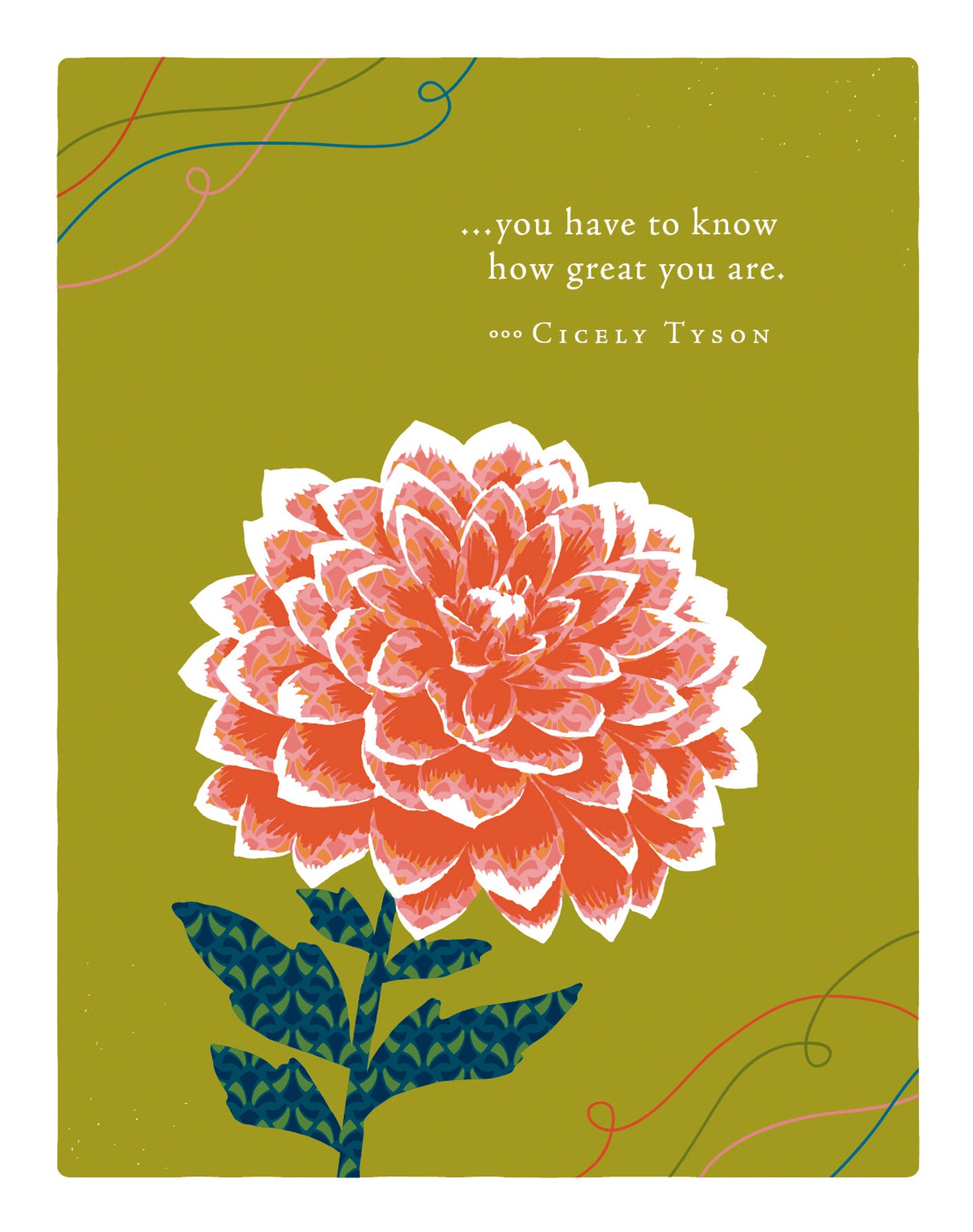 Positively Green Greeting Cards: Congratulations - You have to know how great you (Pack of 6)