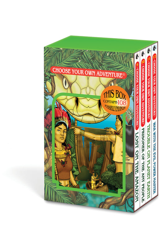 Choose Your Own Adventure 4-Book Boxed Set #3 (Lost On The Amazon , Prisoner Of The Ant People, Trouble On Planet Earth, War With The Evil Power Master)