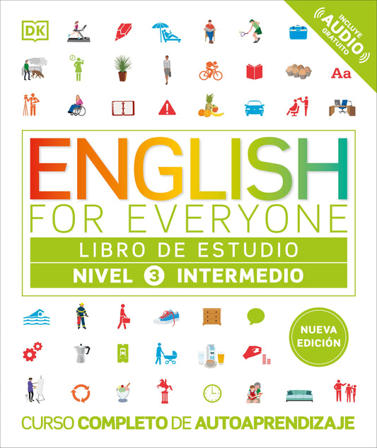 English for Everyone Nivel 3 Intermedio: Libro de estudio