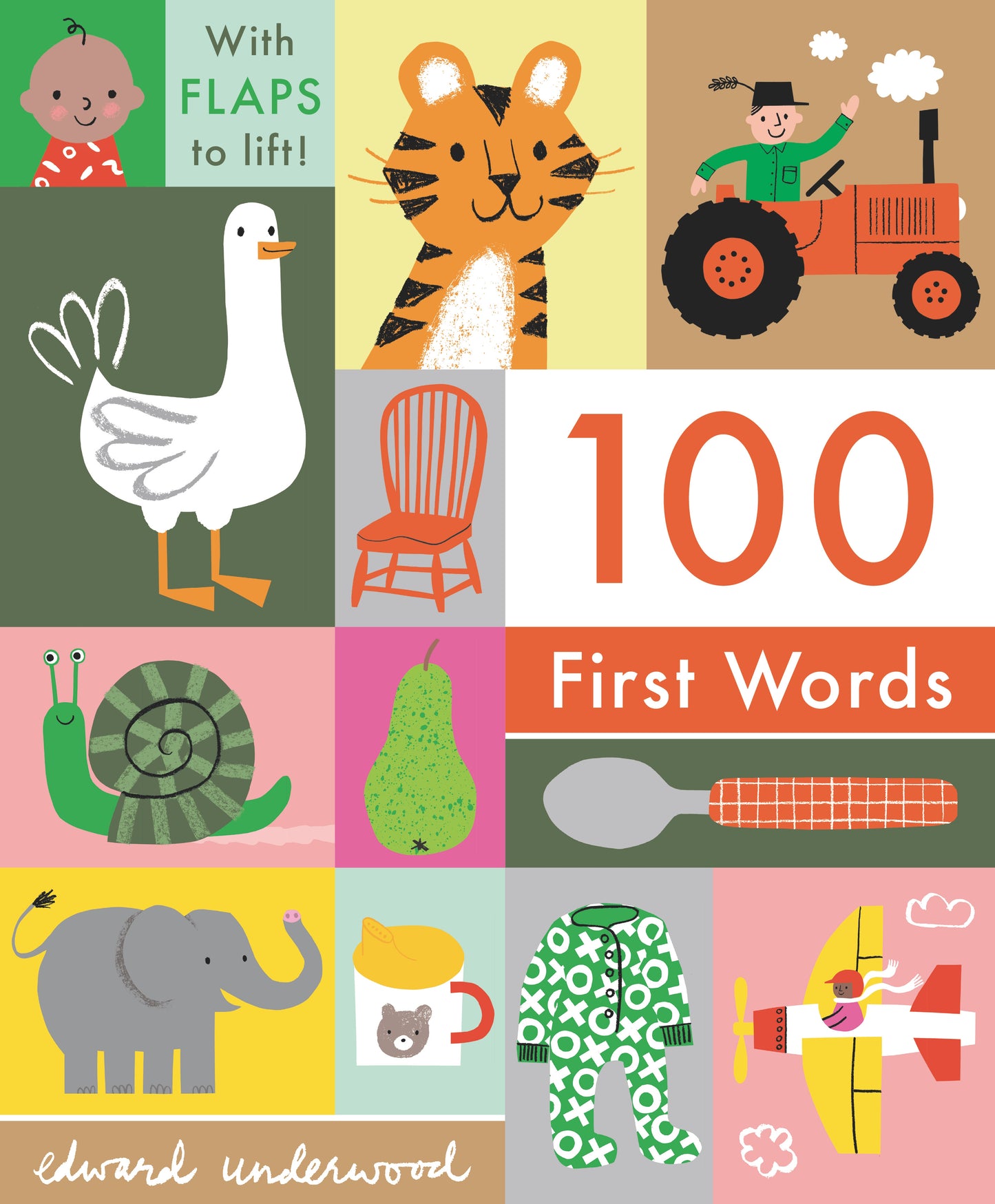 100 First Words: With Flaps to Lift