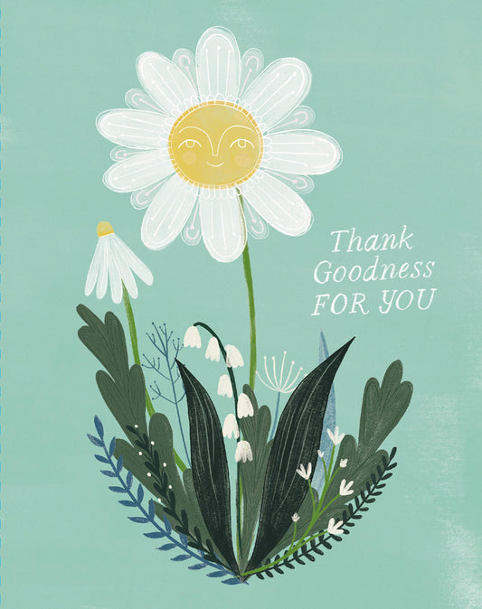 Love Muchly Greeting Cards: Thank You - Thank Goodness for you (Pack of 6)